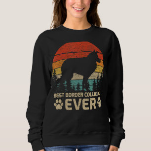 Mens Retro Vintag Beste Border Collie Vater je Fet Sweatshirt