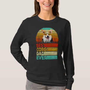Mens Retro Vintag Bester Corgi Vater je Vatertag T-Shirt