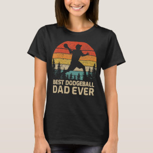 Mens Retro Vintag bester Dodgeball Vater je Vater' T-Shirt