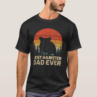 Mens Retro Vintag Bester Hamster Vater je Vater T-Shirt
