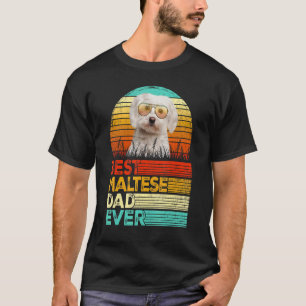 Mens Retro Vintag Bester maltesischer Vater je Vät T-Shirt