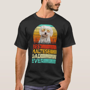 Mens Retro Vintag Bester maltesischer Vater je Vät T-Shirt