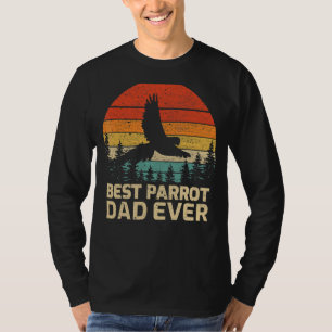 Mens Retro Vintag Bester Papagei-Vater je Vater D T-Shirt