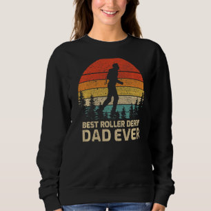 Mens Retro Vintag bester Roller Derby Vater je Fat Sweatshirt