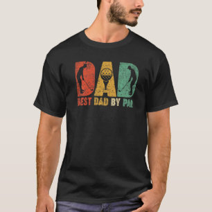 Mens Retro Vintag Bester Vater Par Golf Golfer Vat T-Shirt
