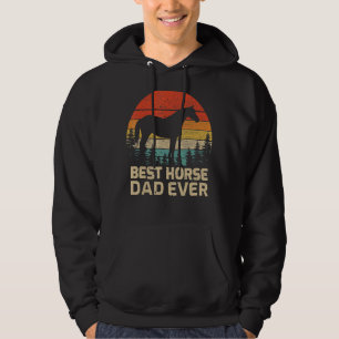 Mens Retro Vintag Bestes Pferd Vater je Vater's Da Hoodie