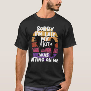 Mens Retro Vintag - Entschuldige, dass ich zu spät T-Shirt