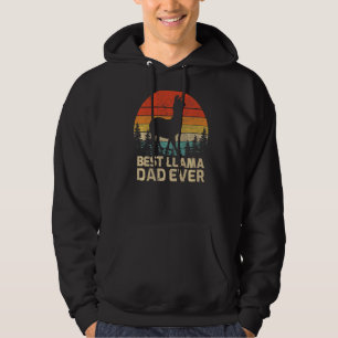 Mens Retro Vintage Bester Llama-Vater Aller Zeiten Hoodie
