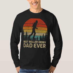 Mens Retro Vintage Bester Roller Derby Vater Aller T-Shirt