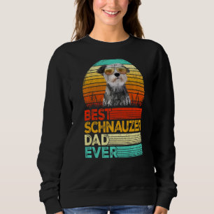 Mens Retro Vintage Bester Schnauzer Dad Aller Zeit Sweatshirt