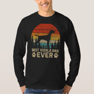 Mens Retro Vintage Bester Vizsla-Vater Aller Zeite T-Shirt
