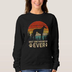 Mens Retro Vintage Bester Windhund-Vater Aller Zei Sweatshirt