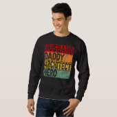 Mens Retro Vintagen Ehemänner Daddy Architecture F Sweatshirt (Vorne ganz)