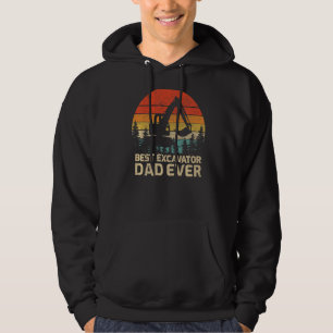 Mens Retro Vintager bester Bagger Vater je Vater' Hoodie
