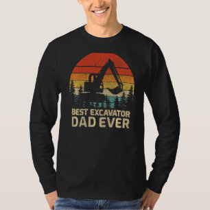 Mens Retro Vintager bester Bagger Vater je Vater' T-Shirt