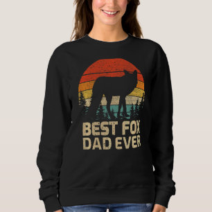 Mens Retro Vintager bester Fox-Vater je Vatertag Sweatshirt