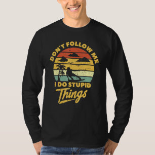 Mens Retro Wakeboard Wassersport T-Shirt