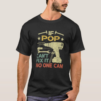 Mens Retro, wenn Pop nicht reparieren kann, kann e T-Shirt