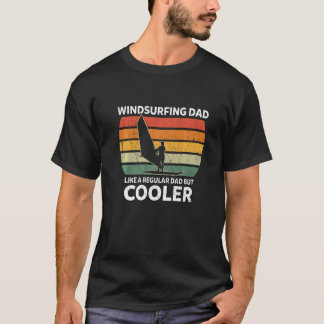 Mens Retro Windsurfing Vater wie ein regelmäßiger T-Shirt
