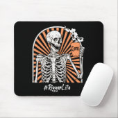 Mens Rigger Life Coffee Skeleton Exhausted Funny Mousepad (Mit Mouse)