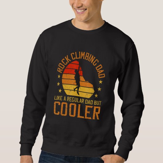 Mens Rock Climbing Dad Bouldering Rock Boulder Cli Sweatshirt (Vorderseite)