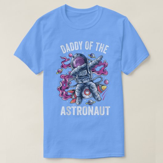 Mens Rocket Father Dad Daddy Man FaAstronaut T-Shirt (Design vorne)