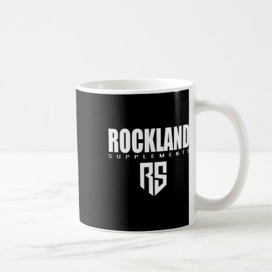 Mens Rockland Supplement Gym Fitness Workout Body Kaffeetasse (Rechts)