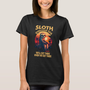Mens Rollstuhl Sprichwort Spaß Handicap Leute Slot T-Shirt
