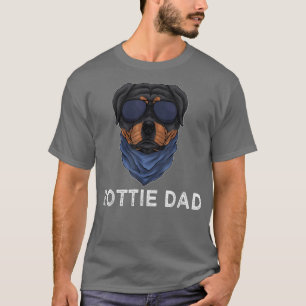Mens Rottie Vater Rottweiler Welpe Funny Vater's D T-Shirt