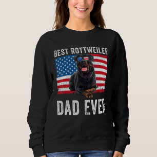 Mens Rottweiler Vater American Flag Dog Owner Rott Sweatshirt