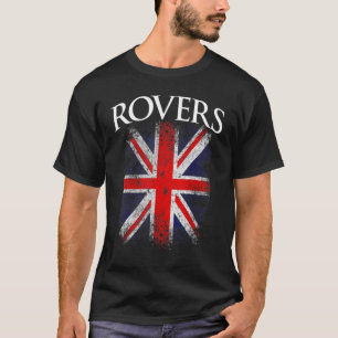 Mens Rovers Vintag Retro Britische Flagge Funny T-Shirt