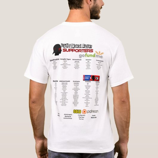 Mens RSG #stustrong ACS Wohltätigkeit Run T-Shirt (Rückseite)