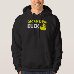 Mens Rubber Duckling Enck Grandpa Duck Father Hoodie