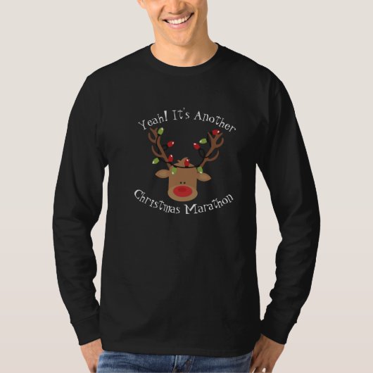 Mens Rudolph Christmas T - Shirt (Vorderseite)