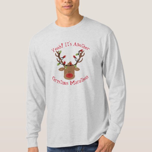 Mens Rudolph Christmas T - Shirt (Vorderseite)