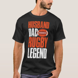 Mens Rugby Player Rugbys Hobbys Vater Rugby T-Shirt