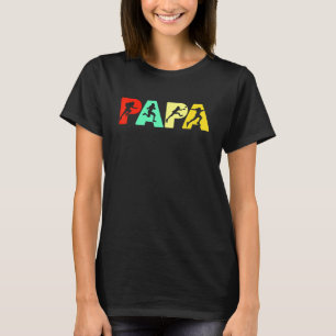 Mens Rugby Vater Retro Papa Rugby Fathers T-Shirt