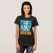 Mens Runner Mens Erster Halbmarathon T-Shirt (Vorne ganz)