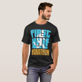 Mens Runner Mens Erster Halbmarathon T-Shirt (Vorne ganz)