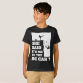 Mens sagte sie sein Ich oder das Auto Spaß Geschen T-Shirt (Vorne ganz)