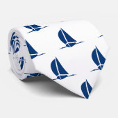 Mens Sailboat Krawatte (Gerollt)