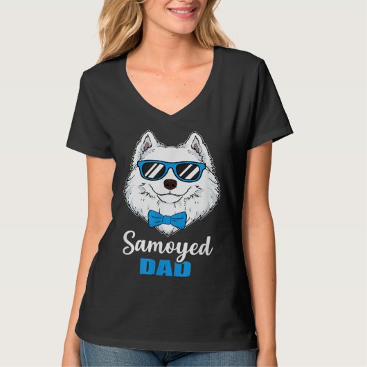 Mens Samoyed Dad Idea Proud Dog Owner T-Shirt (Vorderseite)