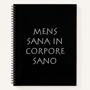 Mens sana in corpore sano notizblock