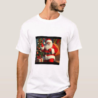 "Men's Santa Happy Weihnachten T - Shirt - Feierli