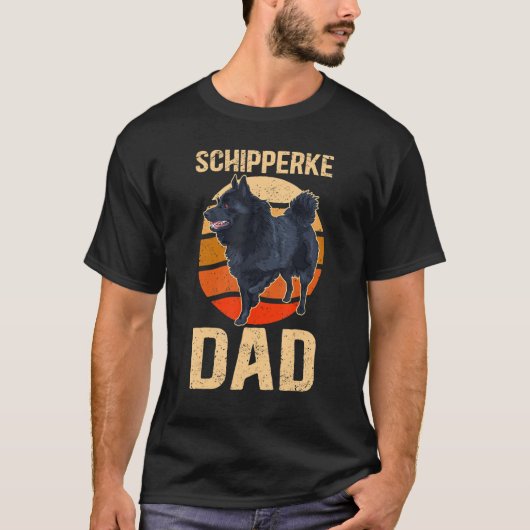 Mens Schipperke Dad Schipperkes Dog Owner Schipper T-Shirt (Vorderseite)