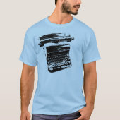 Mens Schreibwriter Vintag Style T-Shirt (Vorderseite)