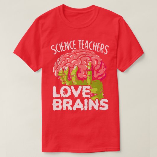 Mens Science Teachers Liebe Brains Premium T-Shirt (Design vorne)