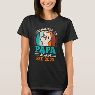 Mens Second Child 2023 Vater von zwei 2 Kindern Va T-Shirt