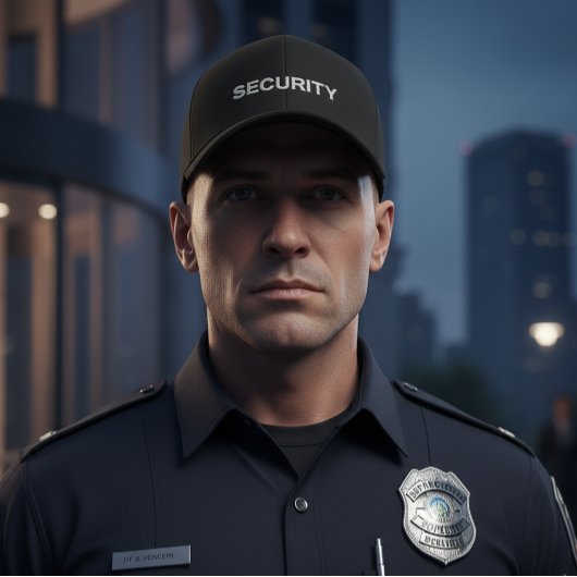 Men's Security Cap Bestickte Baseballkappe