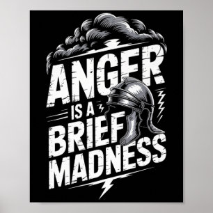 Mens Seneca Stoic Philosoper Zitat Motivierend St. Poster